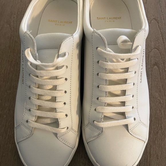 Saint Laurent White leather sneakers sz40 - Picture 3 of 6